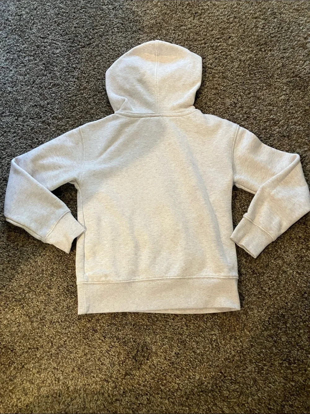 GAP Light Gray Hooded Sweatshirt with Embroidered Logo
